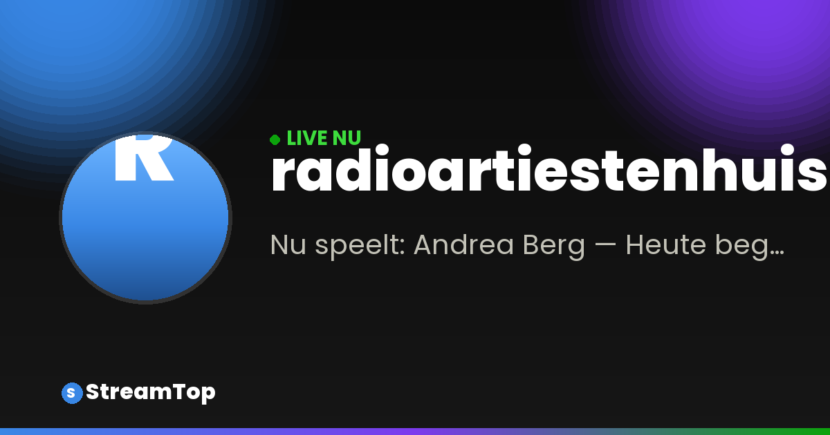 Deelafbeelding van radioartiestenhuis