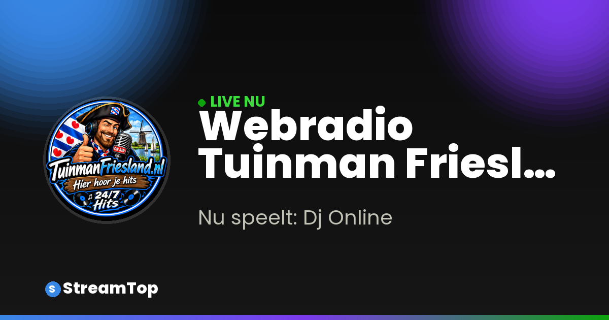 Deelafbeelding van Webradio Tuinman Friesland